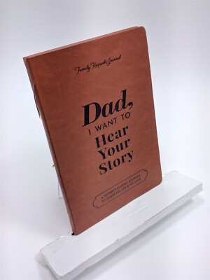Dad, I Want To Year Your Story: A Father's Guided Journal - Leather-bound-image