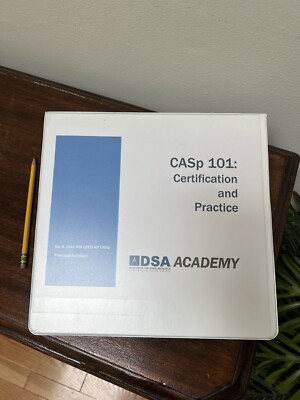 CASp 101: Certification & Practice Seminar Binder by Dept of the State Architect-image