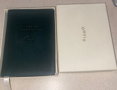 America National Parks & Destinations Guide Leather Softcover Orvis Mint In Box-image