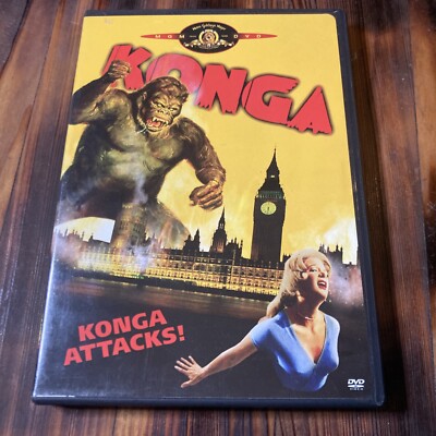 Konga 1961 (DVD, 2005) Michael Gough & Margo Johns VG - FREE SHIP Godzilla-image