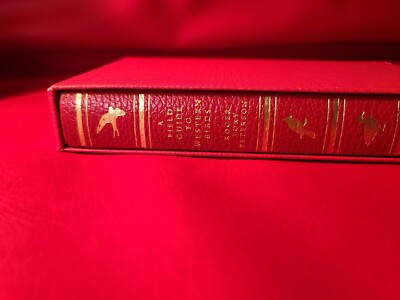 Field Guide to Western Birds Roger Peterson Numbered 1274 Signed Leather Goldgil-image