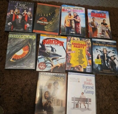 DVD Lot Of 10, Sharktopus, Daddys Home, Godzilla, Bait Shop, Lord Of The Rings-image