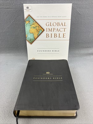 ESV Text Global Impact Bible Founder's Edition Black LSoft Museum Of Bible 2016-image