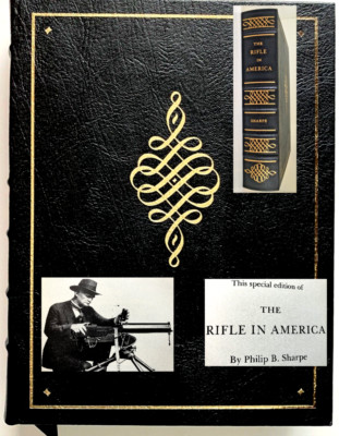 The Rifle In America 1st Ed. 1995 Hardcover Leather Bound Book, Philip B. Sharpe-image