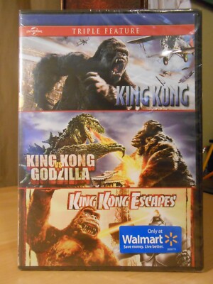 King Kong Escapes vs Godzilla (DVD, 2014) Triple Feature Vintage Movie SEALED!!!-image