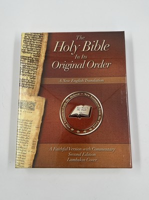 Holy Bible In Its Original Order 2nd Edition Lambskin English Translation SEALED-image