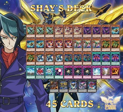 Yugioh Arc-V! Complete Shay Obsidian Deck! Raidraptor Falcon + U **HOT** + Bonus-image