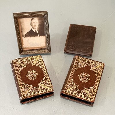 Vintage Antique 1859 Presentation Prayer Christian Daily Text Book Gold Photo-image