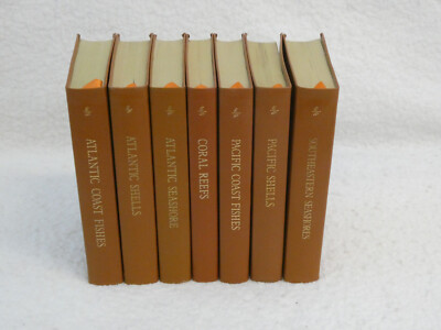 Lot of 7 ROGER TORY PETERSON FIELD GUIDES Fishes Shells Seashore EASTON PRESS-image