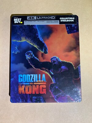 Godzilla vs Kong 4K Blu-Ray Digital Collectible Steelbook-Best Buy NEW/DAMAGED-image