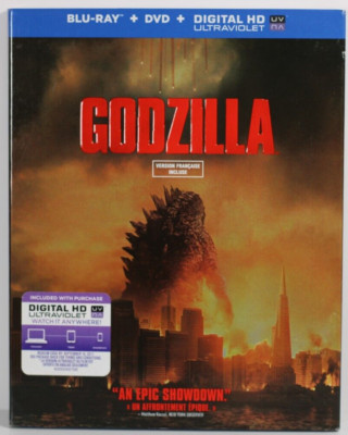 Godzilla (Blu-ray/DVD, 2014) Bilingual w/Slipcover-image