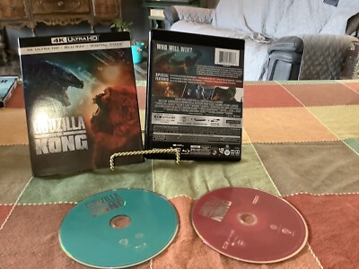 Godzilla vs. Kong Used 4K Ultra HD 2021 Monsters Fighting Fun Free USA Shipping-image