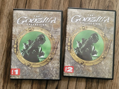 Vintage The Godzilla Collection Movies OOP DVD Volumes 1 & 2 Rare Gojira Mothra-image