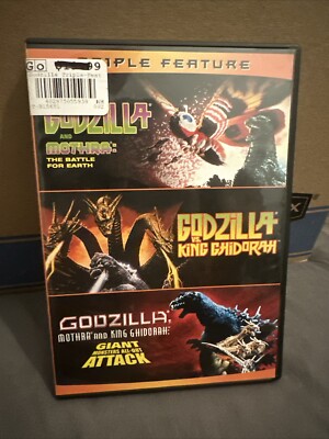 Triple Feature Giant Monsters DVD Set Godzilla Vs. Mothra and King Ghidorah Toho-image
