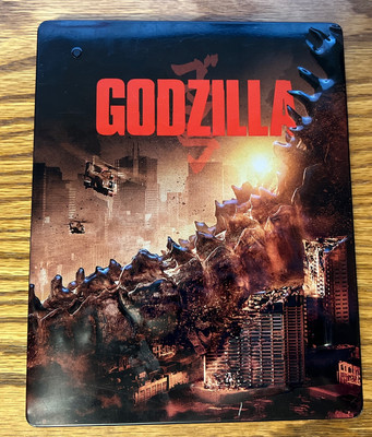 Godzilla BluRay & DVD Embossed Steelbook 2 Discs RARE HTF-image