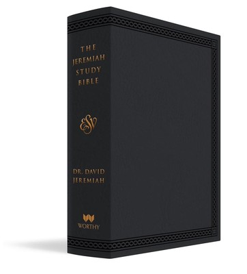 The Jeremiah Study Bible, ESV, Black LeatherLuxe: What It Says. What It Means. W-image