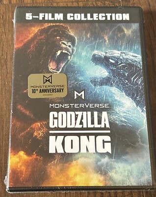 Godzilla / Kong Monsterverse 5-Film Collection [New DVD] 10th Anniversary-image