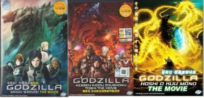 DVD Anime Godzilla Movie Collection Part 1-3 (Kaijuu - Kessen - Hoshi) Eng Dub-image