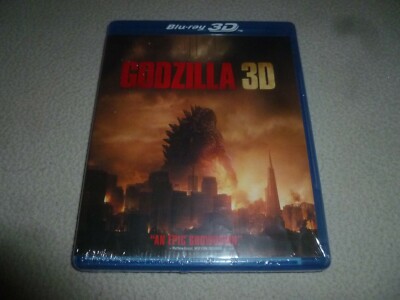 BRAND NEW FACTORY SEALED GODZILLA DVD BLU RAY 3D MOVIE NFS-image