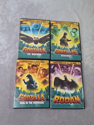 Godzilla Vs Mothra, Godzillas Revenge, Godzilla King Of Monsters, Rodan DVD LOT-image