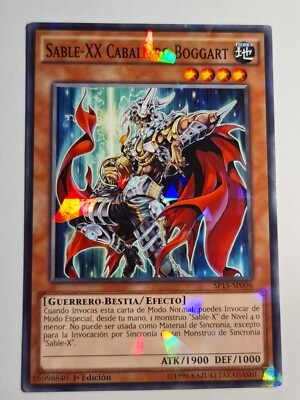 XX-SABER BOGGART KNIGHT●YUGIOH●SP15●SHATTERFOIL●SPANISH●NM●1st EDITION●NM #05047-image
