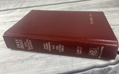 Holy Bible: PTL Parallel Edition; KJV & The Living Bible (1983, Bonded Leather)-image