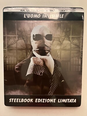 The Invisible Man w. Steelbook (4K UH D+ Blu-ray, 1933, EU Import, Region Free)-image