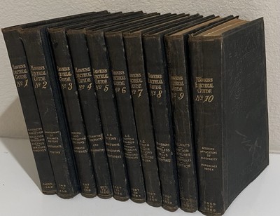1917 2nd Edition Hawkins Electrical Guide Volume 1 - 10 Full Set in very good co-image