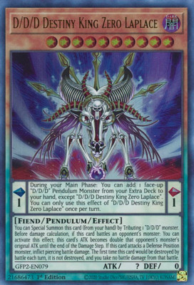 YUGIOH D/D/D Destiny King Zero Laplace : YA03-EN001 : UR L-ED NM-image