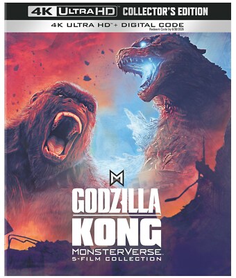 Godzilla / Kong Monsterverse 5-Film Collector’s Edition 4K UHD Blu-ray  NEW-image