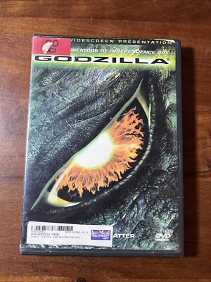 Godzilla 1998 Widescreen DVD- Hollywood Video HTF - Matthew Broderick Movie-image