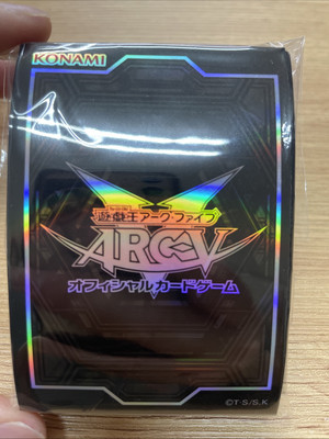 yugioh arc v logo sleeves 40 black  ver2015 japan-image
