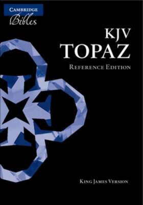 KJV Topaz Reference Edition, Dark Blue Goatskin Leather, KJ676:XRL: New-image