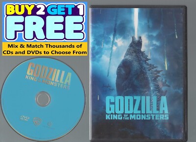 Godzilla: King of the Monsters (DVD, 2019) Disc & Cover Art Only-image