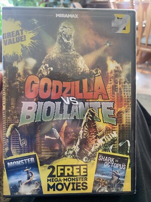 Godzilla vs. Biollante + Monster & Shark vs. Octopus (DVD 2013) Rare OOP MIRAMAX-image