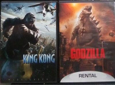 King Kong 2005 & Godzilla 2014 DVDs (Widescreen Edition/With Case/VGC)-image