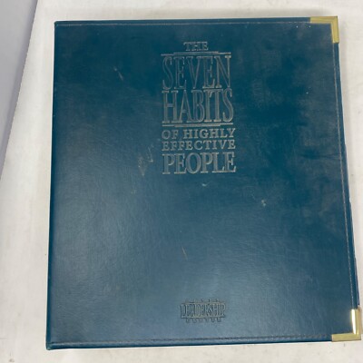 The Seven Habits of Highly Effective People - Binder Workbook w inserts Leather-image