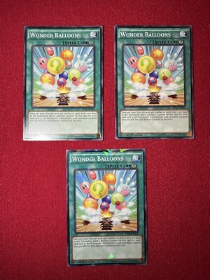 3x Wonder Balloons (SP15-EN042) Yu-Gi-Oh! Spell Cards 1st Editions-image