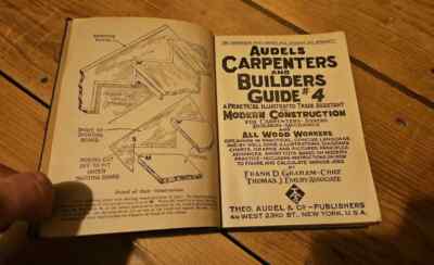 1949 AUDELS Carpenters and Builders Guide Volume #4 Doors Windows Stair Millwork-image