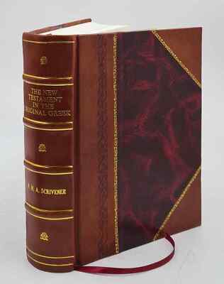 The New Testament In The Original Greek, According To The Text F [Leather Bound]-image