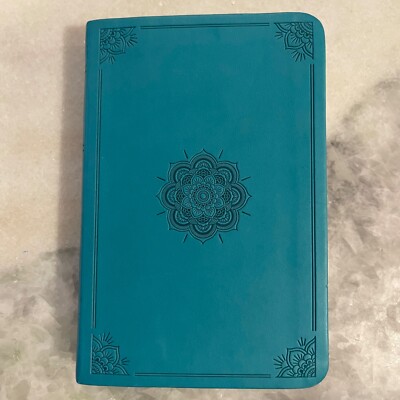 Crossway ESV Holy Bible Compact Edition 2001 Teal Trutone Leather Cover-image
