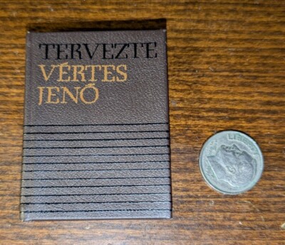 MINIATURE BOOK, DOLLHOUSE BOOK: MINIBOOK DESIGNER, TYPOGRAPHER VERTESI-image