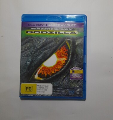 Godzilla Blu Ray UV Matthew Broderick Rare Aus Release Blu-Ray Region B Creature-image