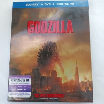 GODZILLA New Sealed Blu-ray 2014 with slipcover!-image