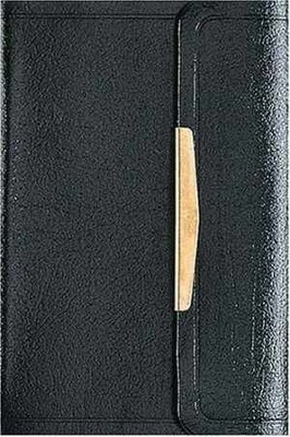 The Smallest Bible (NKJV, Black, Snap - Leather Bound, by Thomas Nelson - Good-image