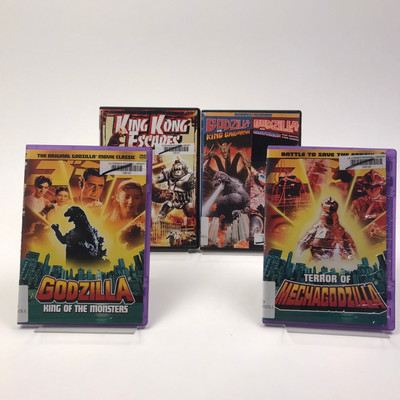Godzilla Movies Lot of 7 DVDs NTSC Action Adventure Science Fiction Ex-Library-image