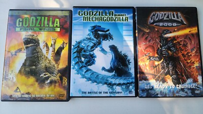 GODZILLA DVD LOT. Final Wars - Godzilla 2000 - Godzilla Vs Mechagodzilla-image