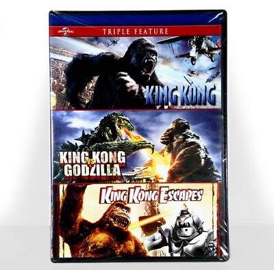 King Kong vs Godzilla /King Kong Escapes /King Kong (2-Disc DVD, 1963-2005) NEW!-image