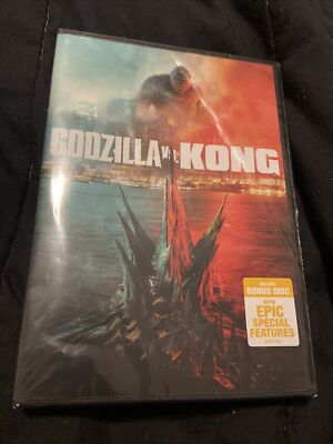 GODZILLA VS KONG DVD + BONUS DISC Brand New & Sealed Authentic-image