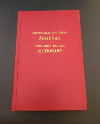 LITHUANIAN-ENGLISH DICTIONARY LIETUVISKAI ANGLISKAS ZODYNAS 1976 HARDCOVER -image